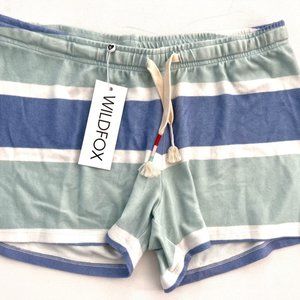 Wildfox Pool Side Carter Stripe Shorts